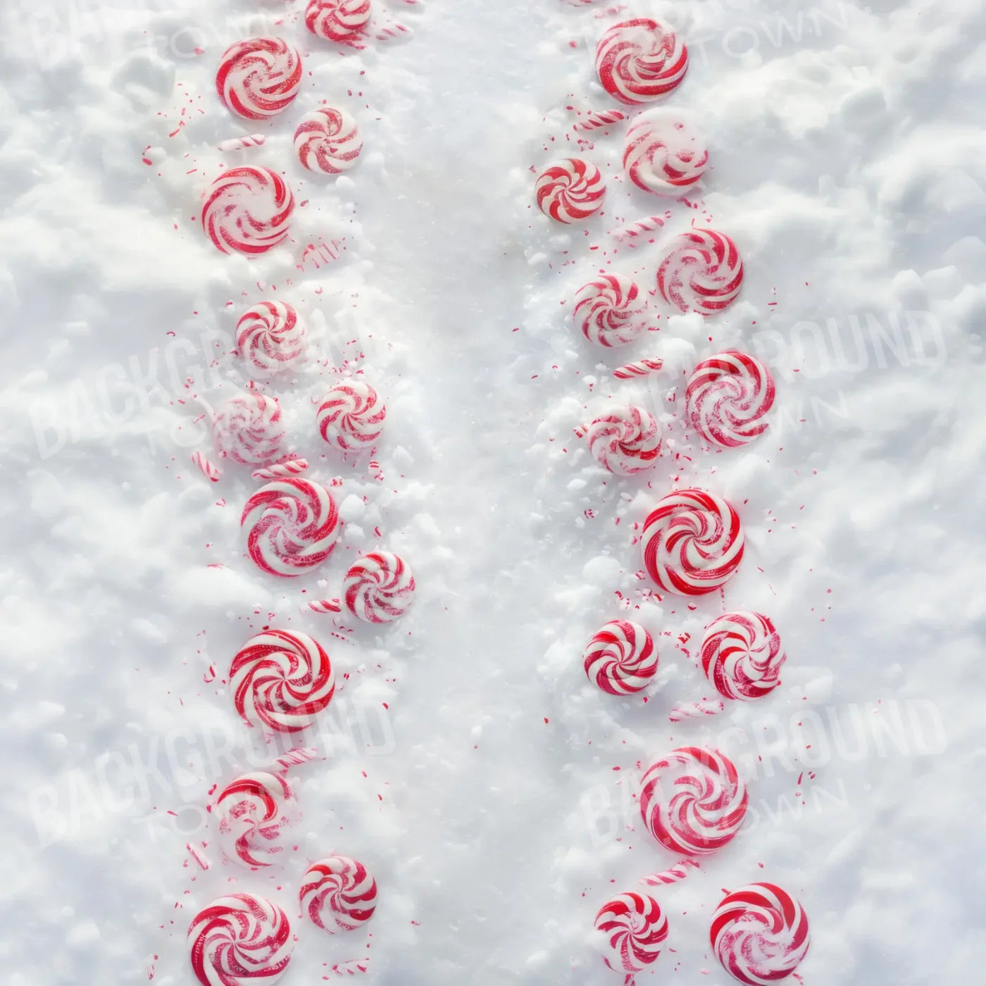 Pepper Mint Floor Path 8’x8’ Fleece (96 x 96 inch) Backdrop