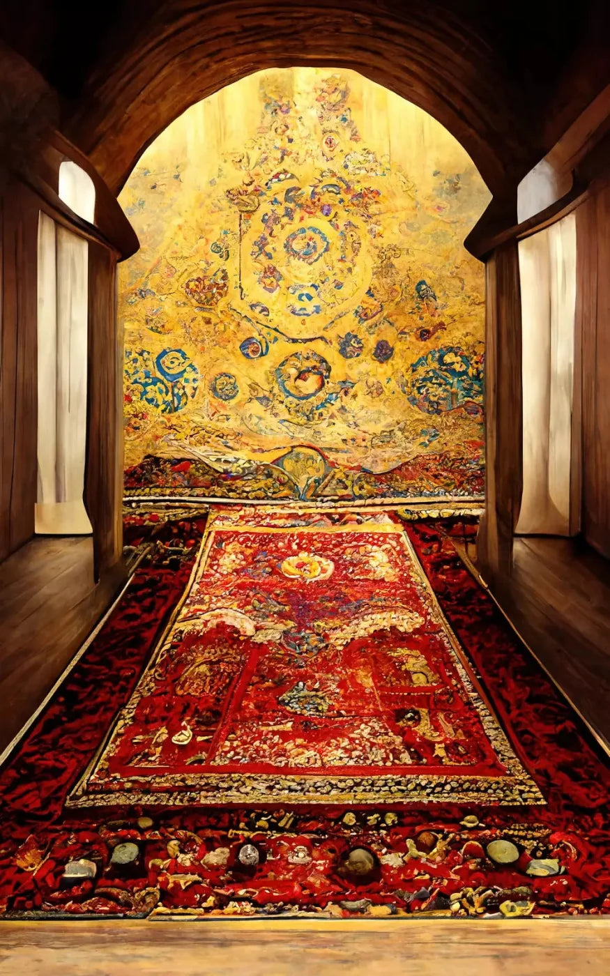Persian Hall 9X14 Ultracloth ( 108 X 168 Inch ) Backdrop