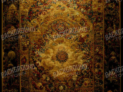 Persian Rug Deep Gold 2 10X8 Fleece ( 120 X 96 Inch ) Backdrop