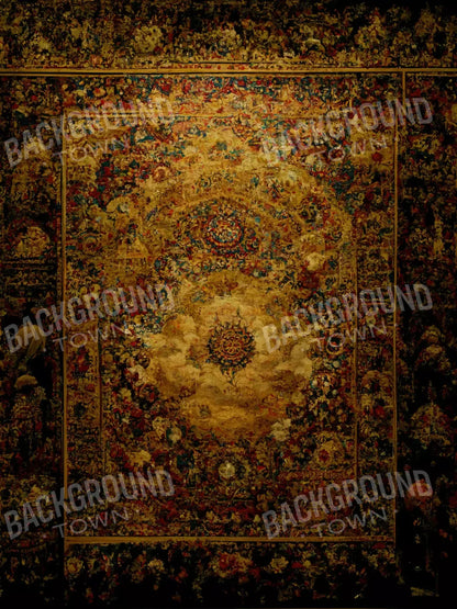 Persian Rug Deep Gold 2 8X10 Fleece ( 96 X 120 Inch ) Backdrop