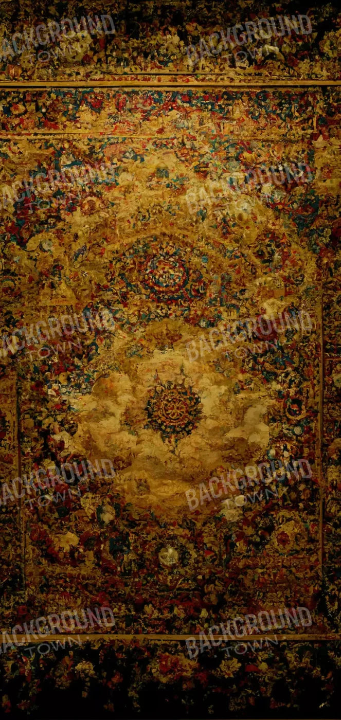 Persian Rug Deep Gold 2 8X16 Ultracloth ( 96 X 192 Inch ) Backdrop