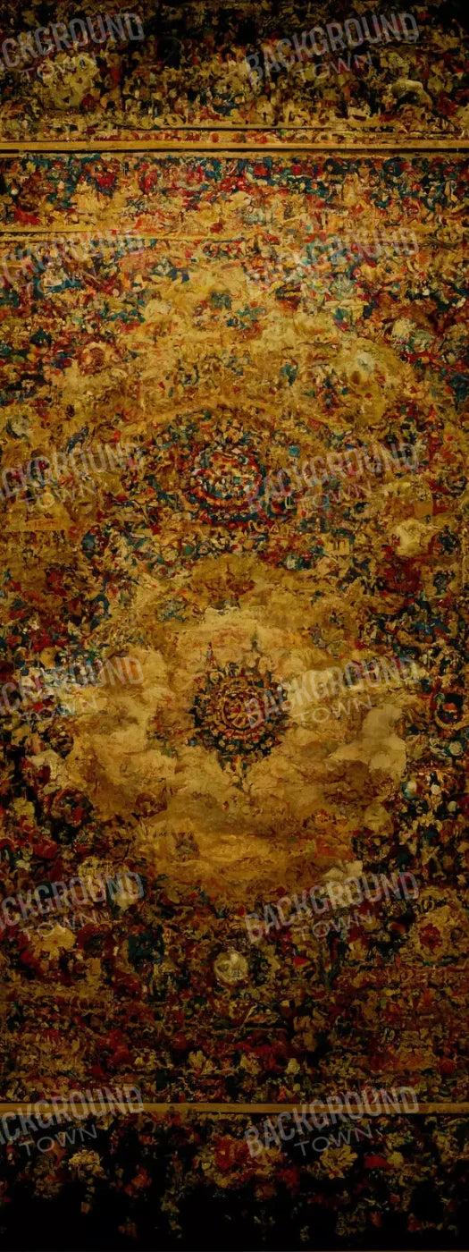 Persian Rug Deep Gold 2 8X20 Ultracloth ( 96 X 240 Inch ) Backdrop