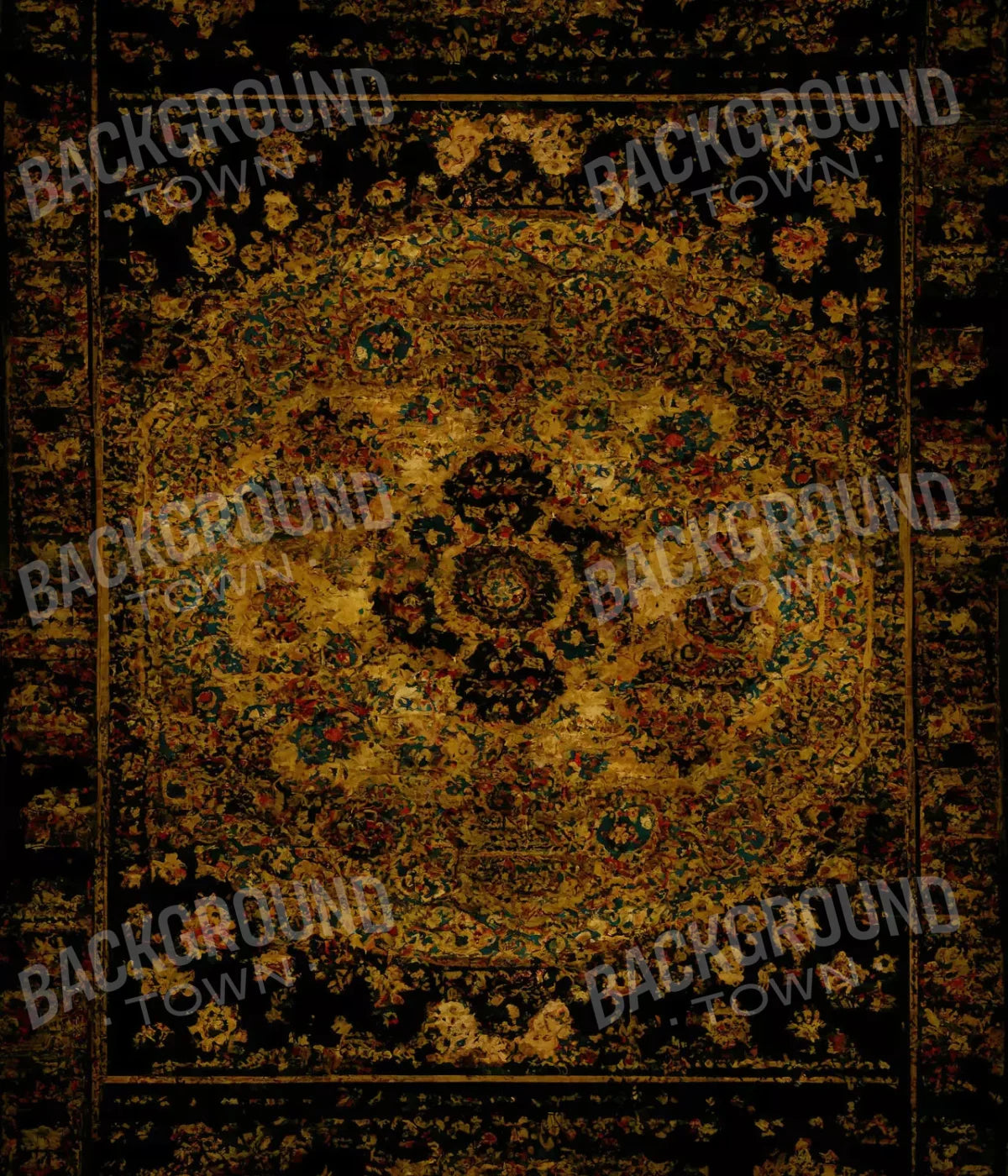 Persian Rug Deep Gold 1 10X12 Ultracloth ( 120 X 144 Inch ) Backdrop