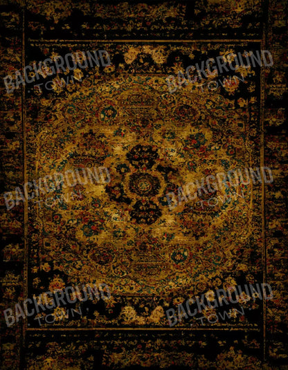 Persian Rug Deep Gold 1 6X8 Fleece ( 72 X 96 Inch ) Backdrop