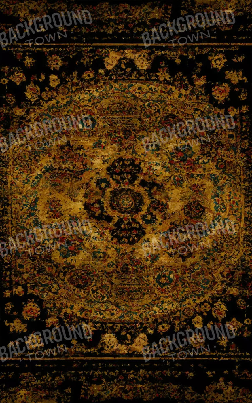 Persian Rug Deep Gold 1 9X14 Ultracloth ( 108 X 168 Inch ) Backdrop