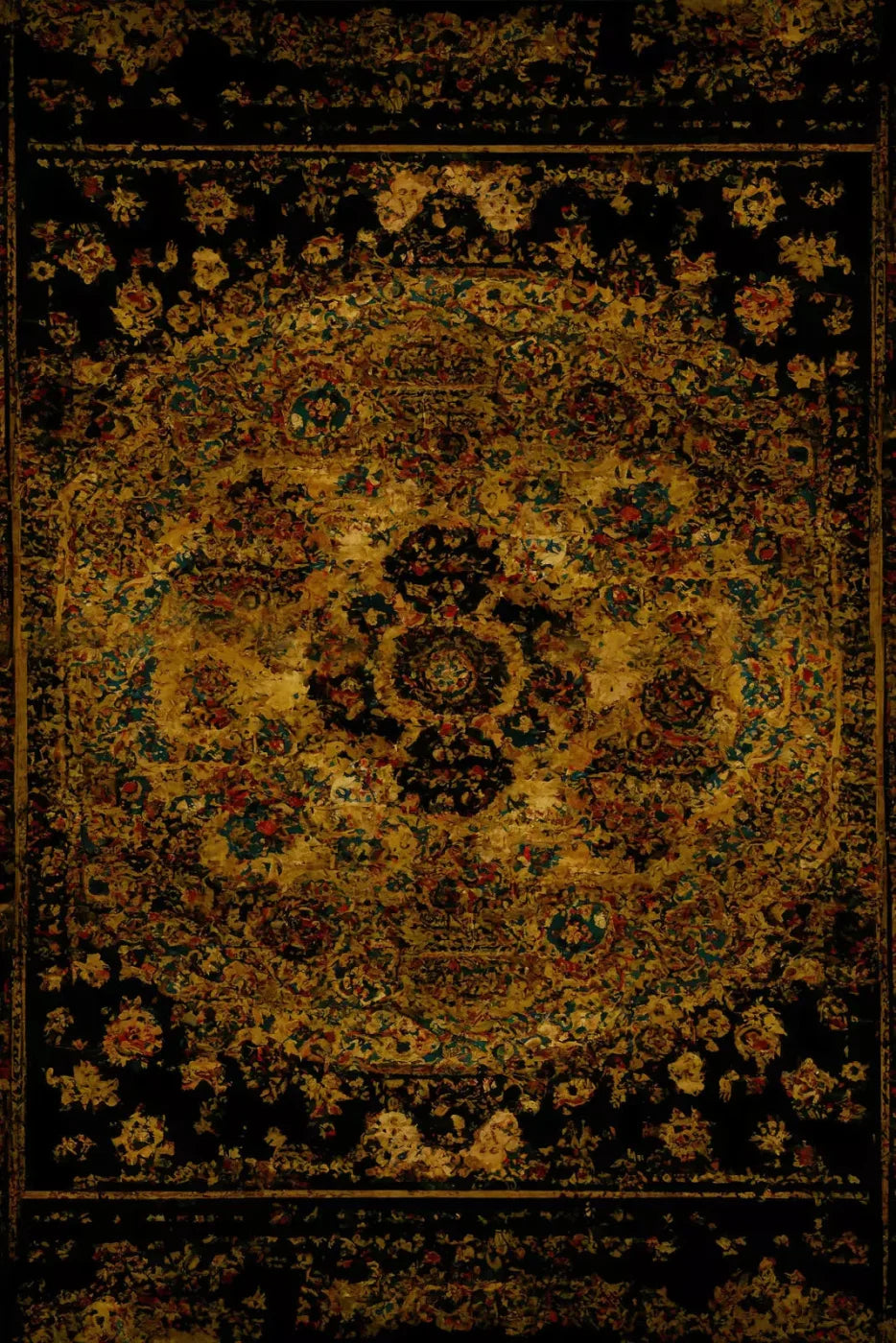 Persian Rug Deep Gold 1 Backdrop