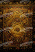 Persian Rug Deep Gold 2 Rubbermat Floor 4X5 ( 48 X 60 Inch )