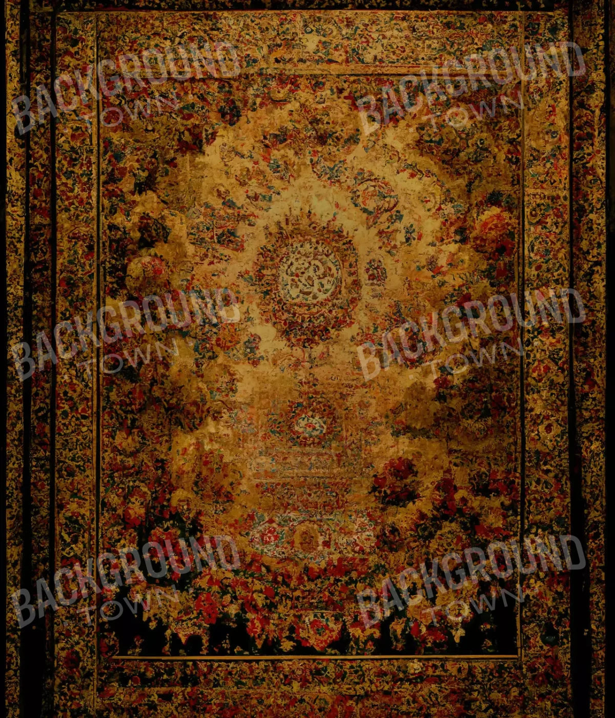 Persian Rug Deep Gold 3 10X12 Ultracloth ( 120 X 144 Inch ) Backdrop