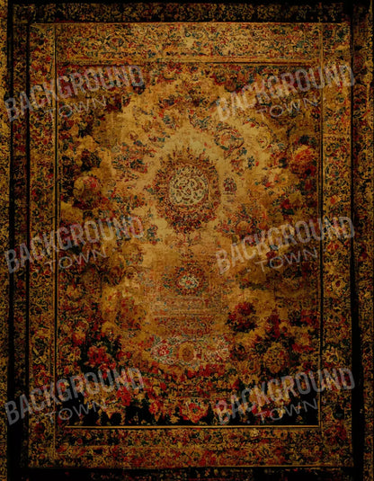 Persian Rug Deep Gold 3 6X8 Fleece ( 72 X 96 Inch ) Backdrop