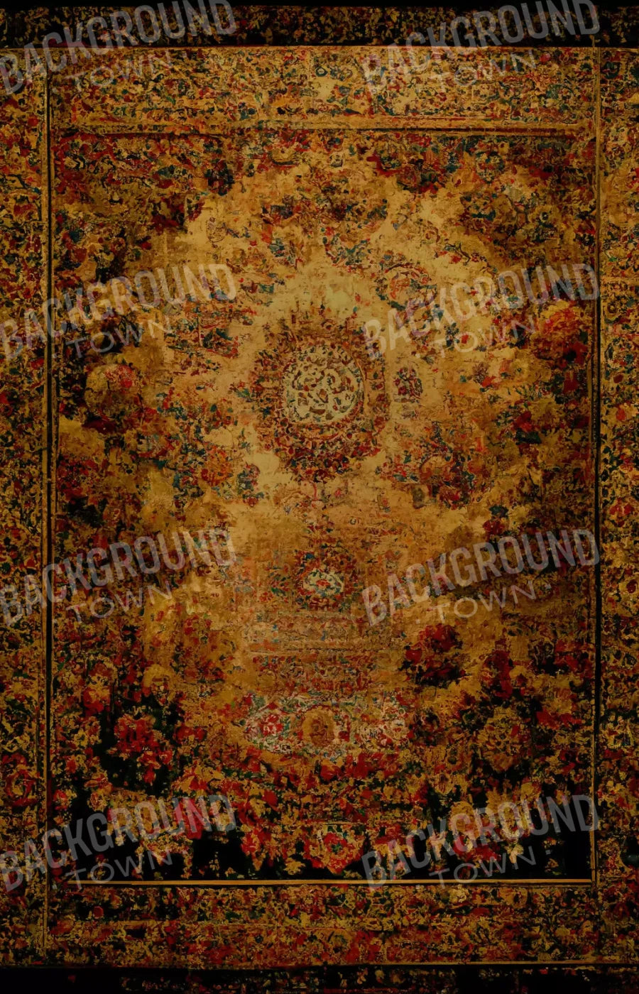 Persian Rug Deep Gold 3 8X12 Ultracloth ( 96 X 144 Inch ) Backdrop