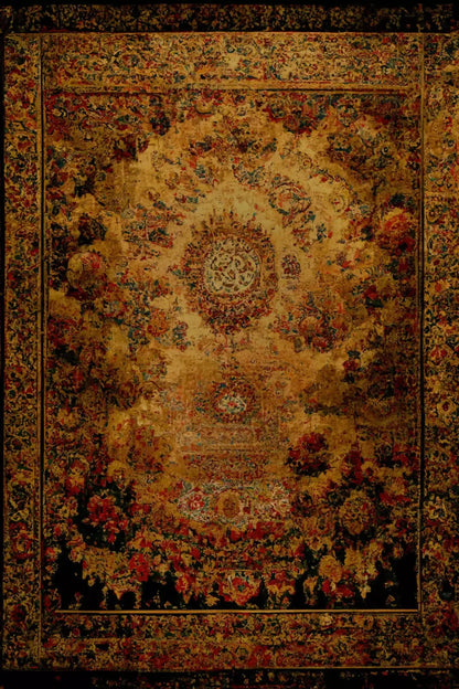 Persian Rug Deep Gold 3 Backdrop