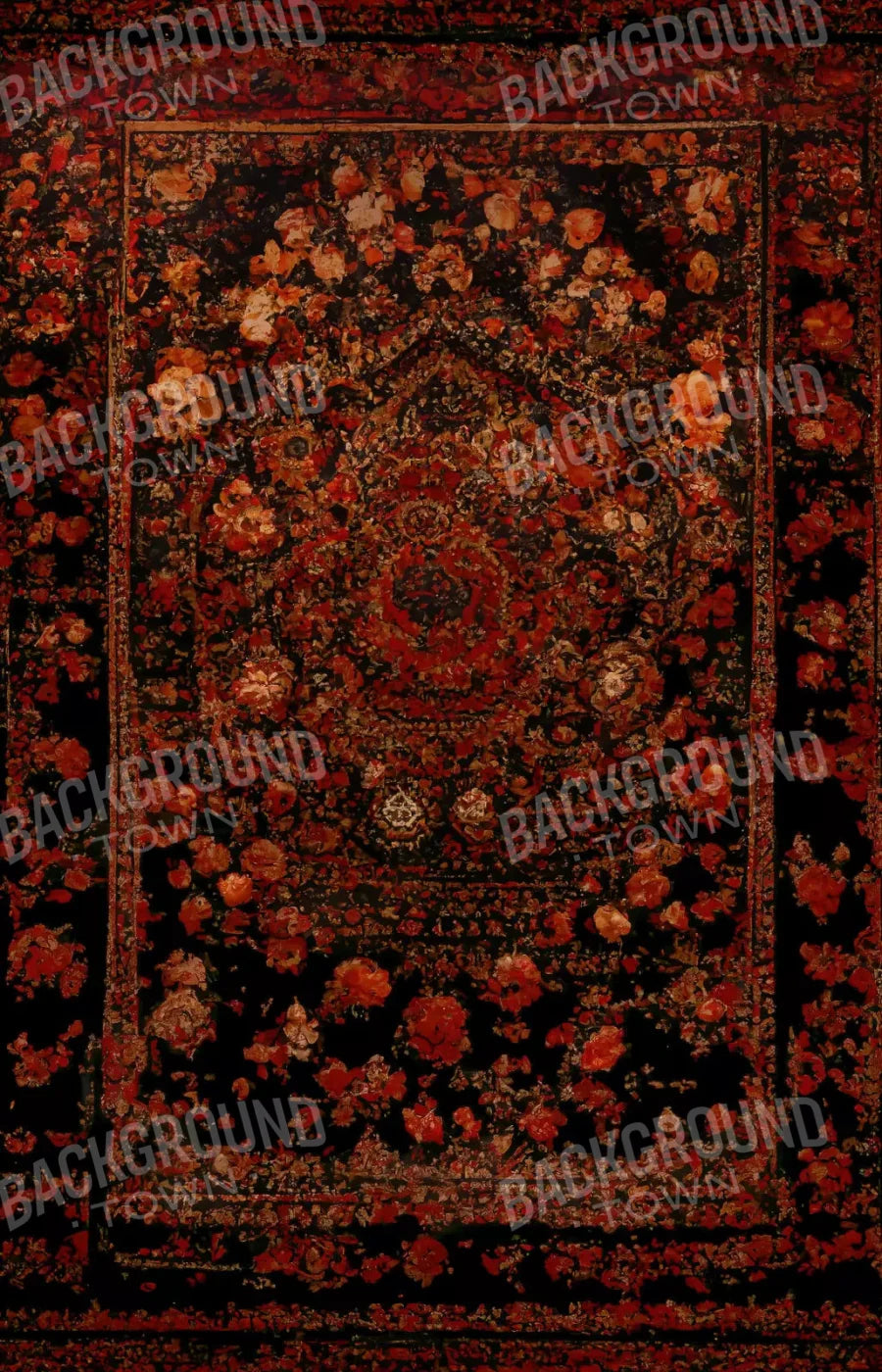 Persian Rug Deep Red 1 8X12 Ultracloth ( 96 X 144 Inch ) Backdrop