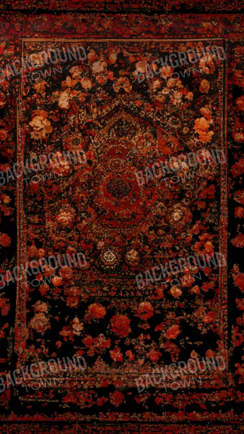 Persian Rug Deep Red 1 8X14 Ultracloth ( 96 X 168 Inch ) Backdrop