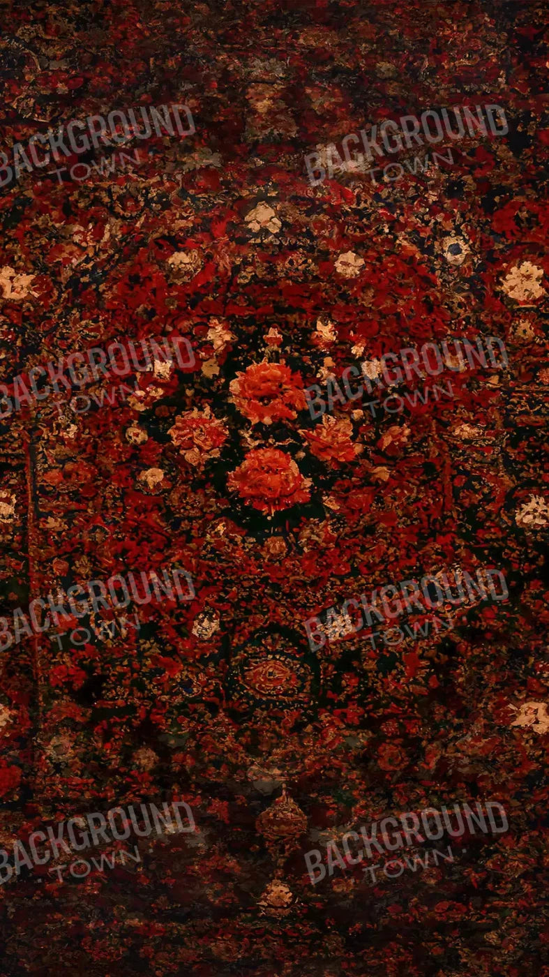 Persian Rug Deep Red 2 8X14 Ultracloth ( 96 X 168 Inch ) Backdrop