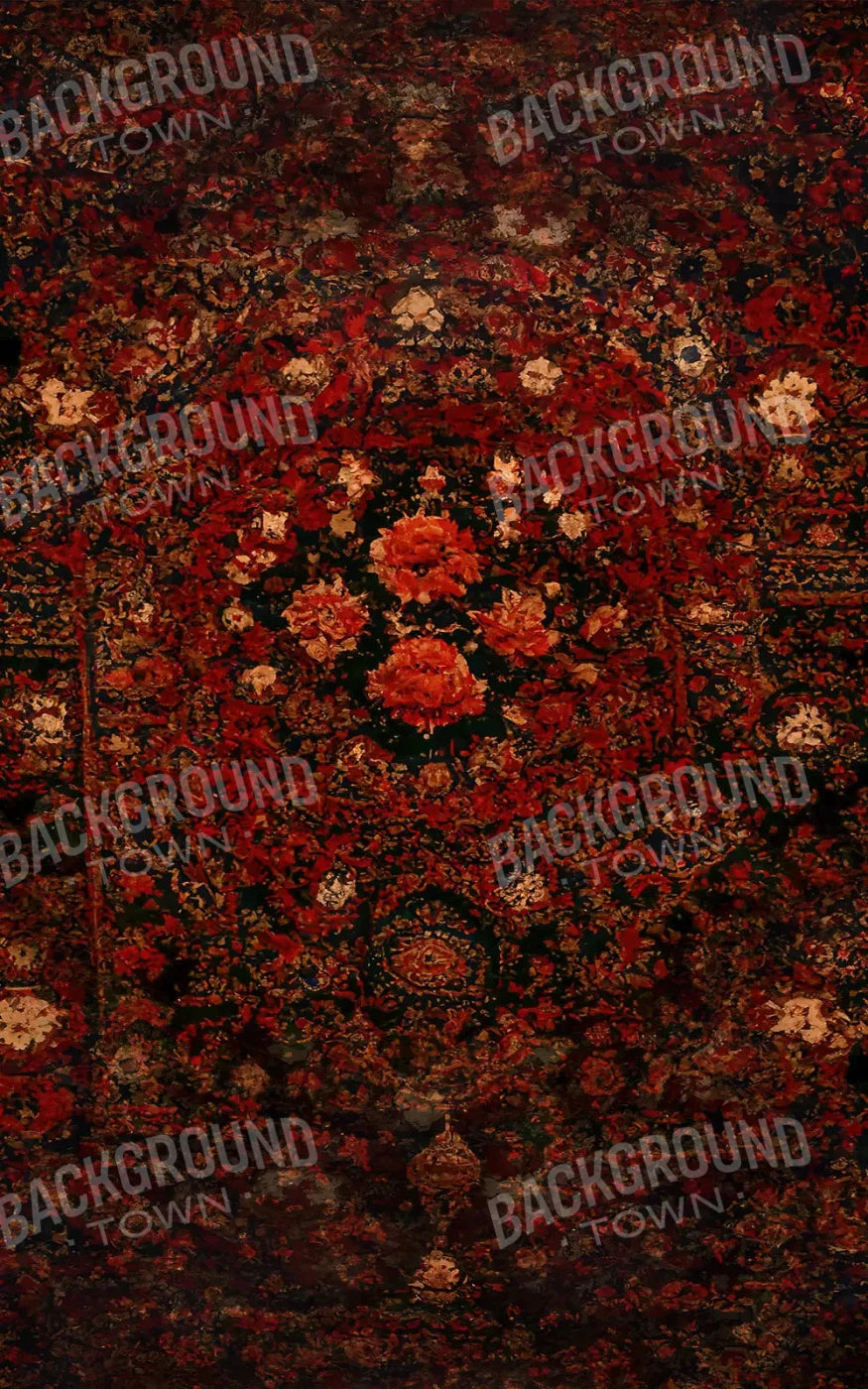 Persian Rug Deep Red 2 9X14 Ultracloth ( 108 X 168 Inch ) Backdrop