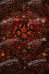 Persian Rug Deep Red 2 Rubbermat Floor 4X5 ( 48 X 60 Inch )