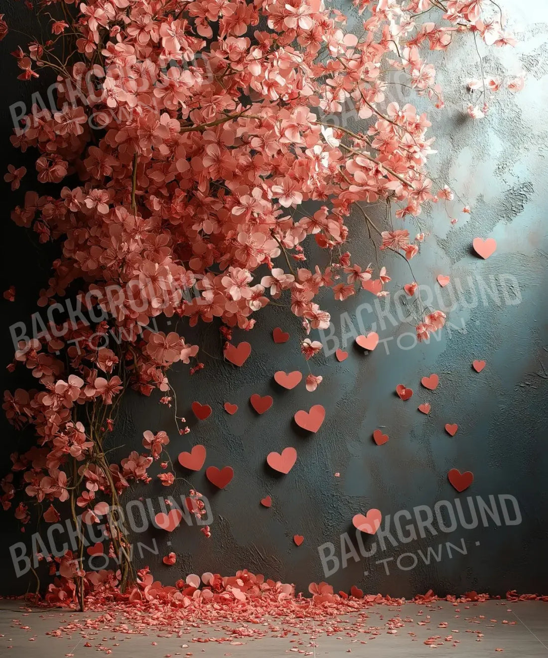 Pink Gray  Backdrop for Photography