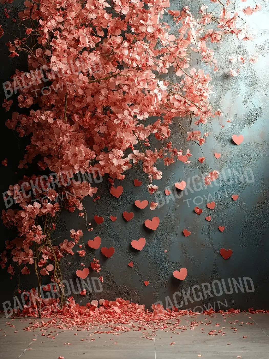 Petal Kiss 5’x6’8 Fleece (60 x 80 inch) Backdrop