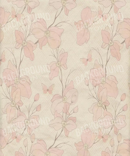 Beige Floral Backdrop for Photography