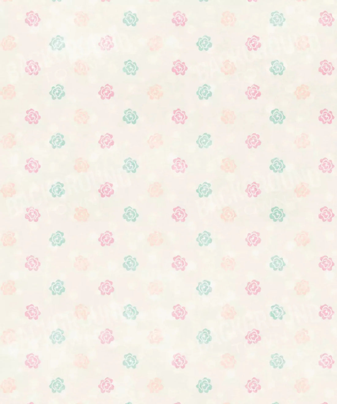 Beige Floral Backdrop for Photography