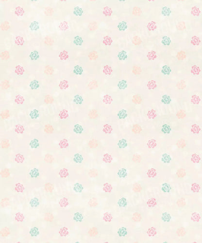 Beige Floral Backdrop for Photography