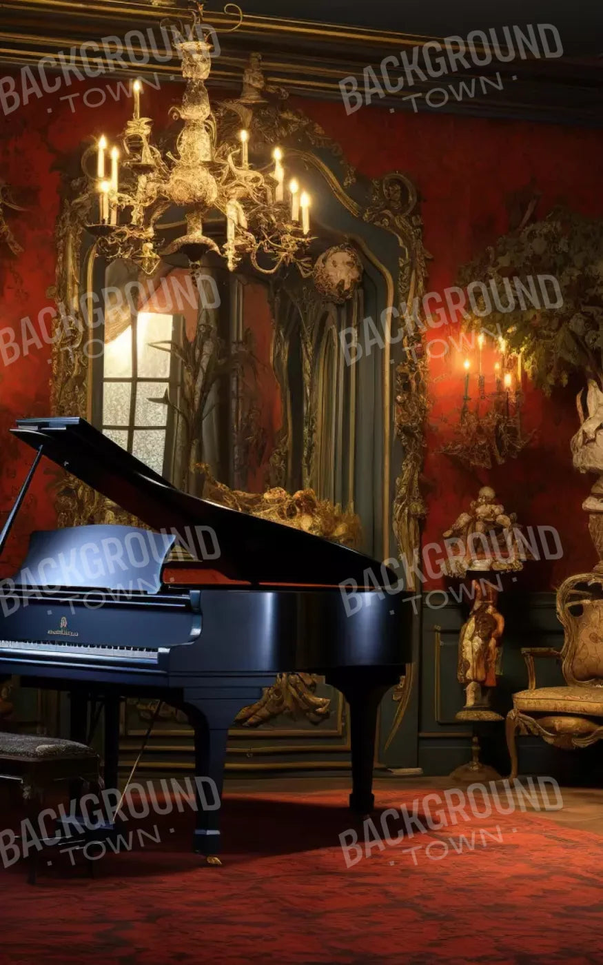 Piano Room I 10’X16’ Ultracloth (120 X 192 Inch) Backdrop