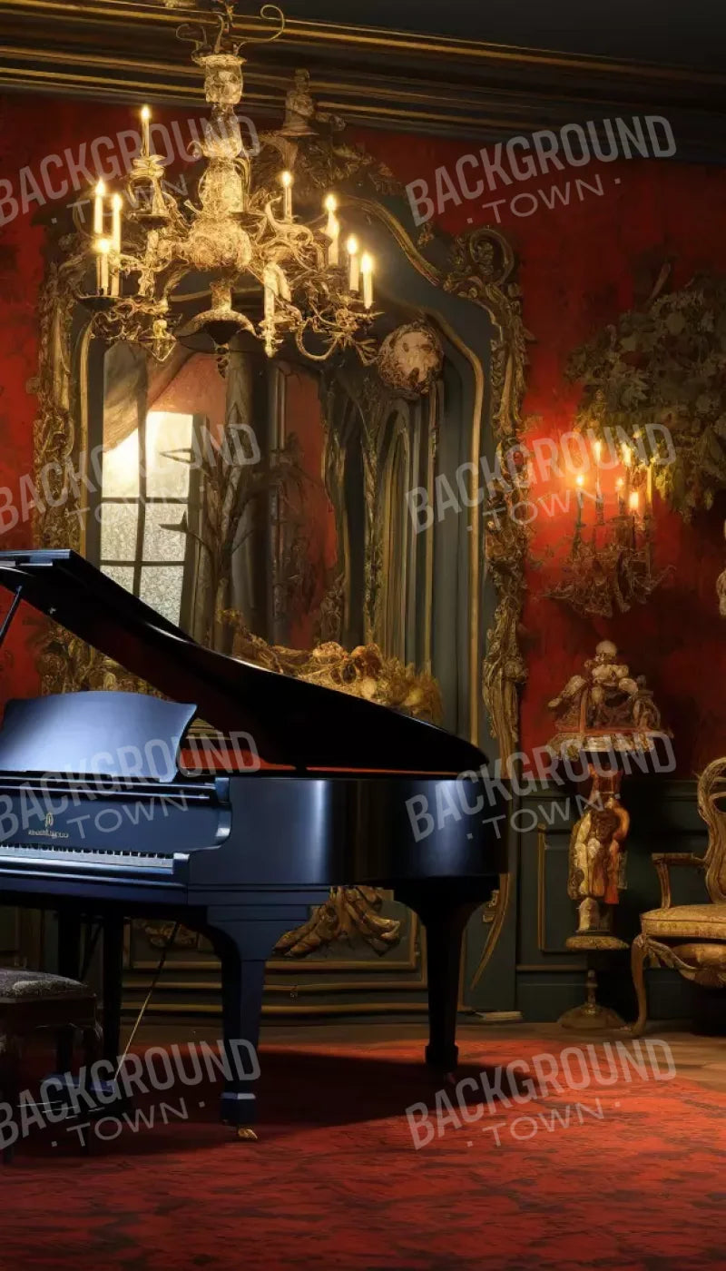 Piano Room I 8’X14’ Ultracloth (96 X 168 Inch) Backdrop