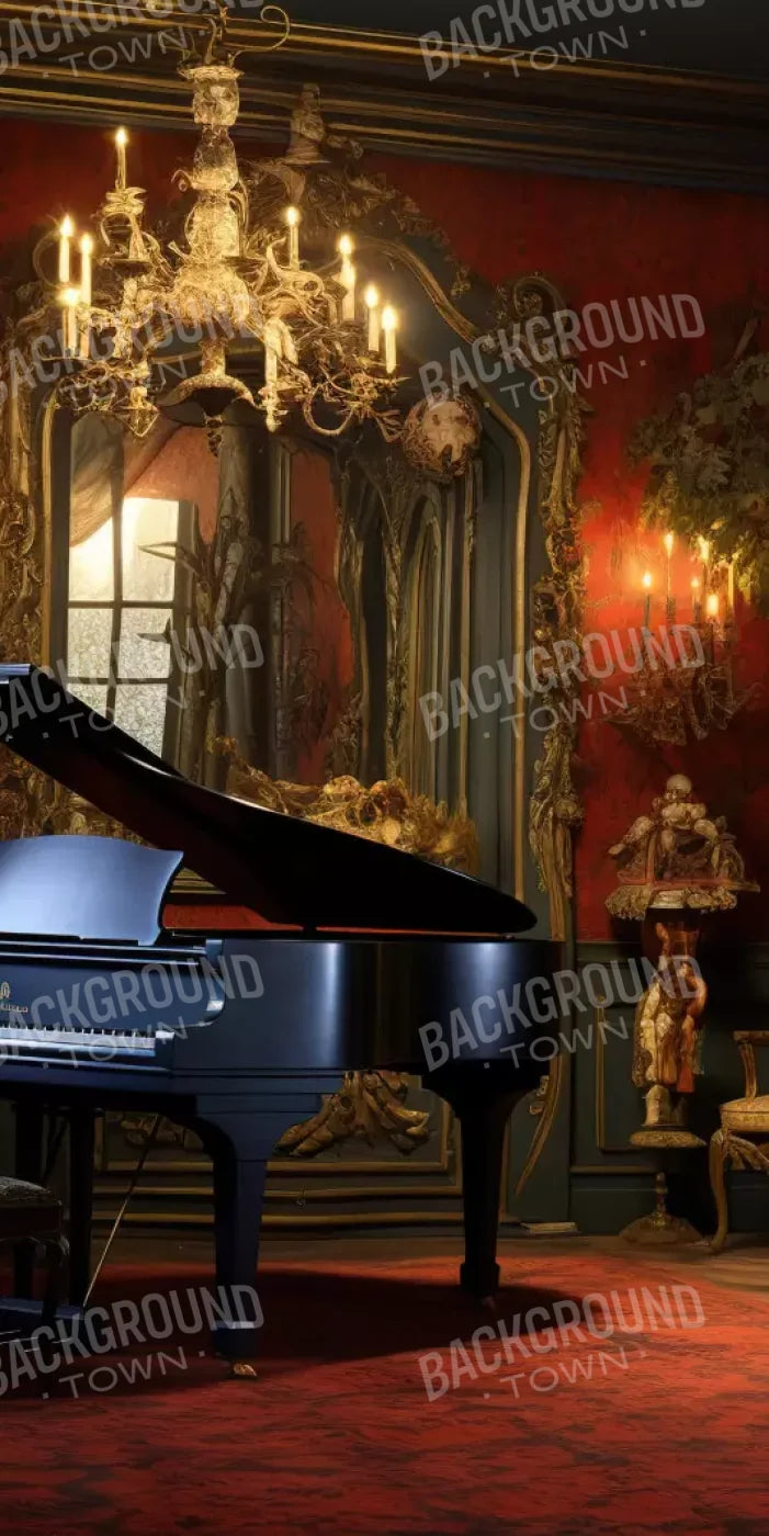 Piano Room I 8’X16’ Ultracloth (96 X 192 Inch) Backdrop
