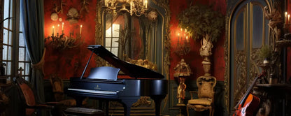 Piano Room I 20’X8’ Ultracloth (240 X 96 Inch) Backdrop