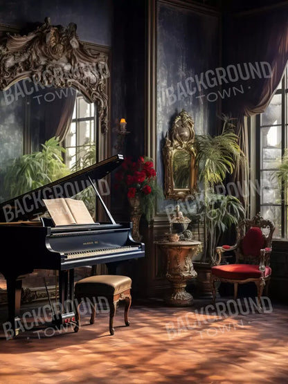 Piano Room Ii 5’X6’8 Fleece (60 X 80 Inch) Backdrop