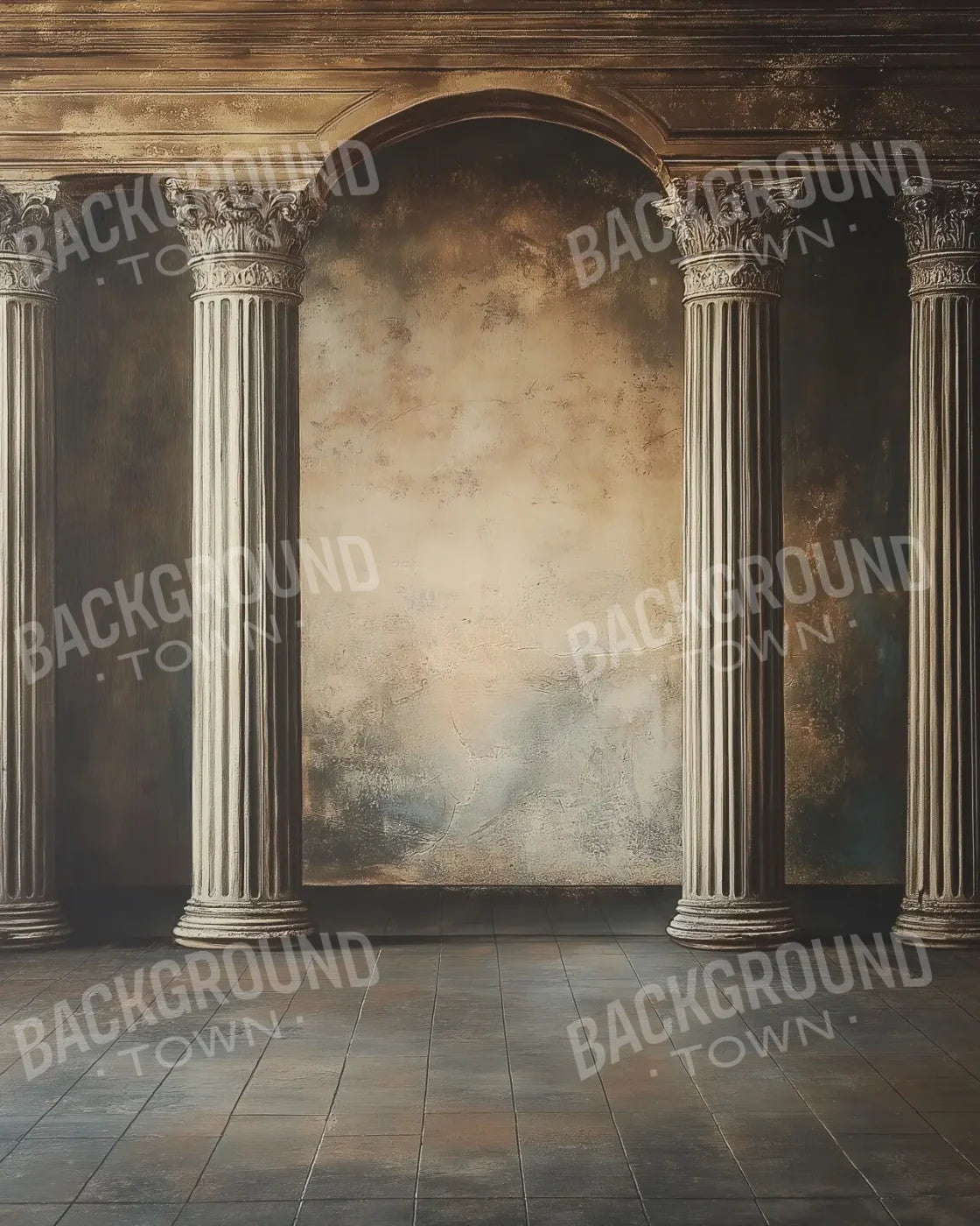 Piller Walk Way 8’x10’ Fleece (96 x 120 inch) Backdrop