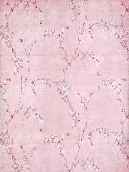 Pink Blossom 5X68 Fleece ( 60 X 80 Inch ) Backdrop