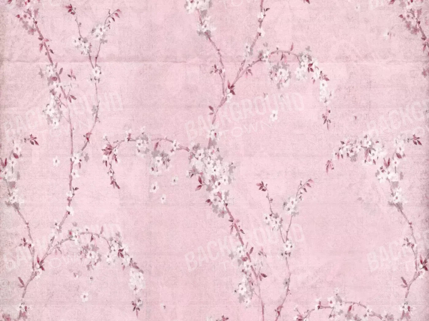 Pink Blossom 68X5 Fleece ( 80 X 60 Inch ) Backdrop