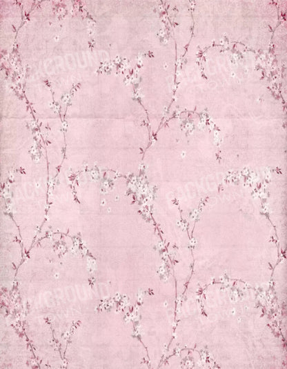 Pink Blossom 6X8 Fleece ( 72 X 96 Inch ) Backdrop