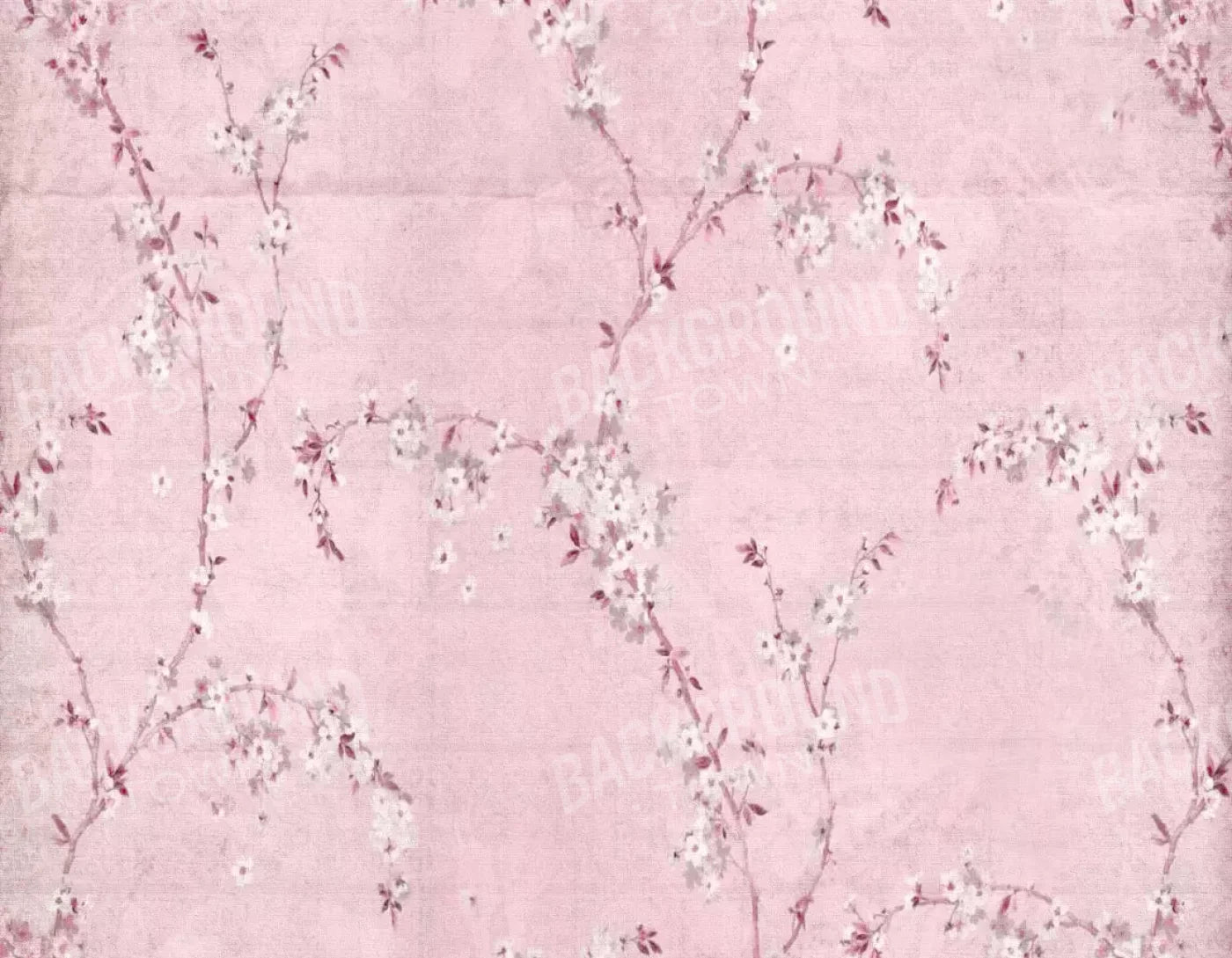 Pink Blossom 8X6 Fleece ( 96 X 72 Inch ) Backdrop