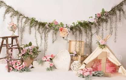Pink Boho 12X8 Ultracloth ( 144 X 96 Inch ) Backdrop