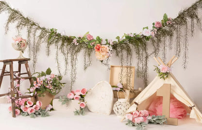 Pink Boho 12X8 Ultracloth ( 144 X 96 Inch ) Backdrop