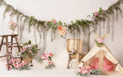 Pink Boho 14X9 Ultracloth ( 168 X 108 Inch ) Backdrop