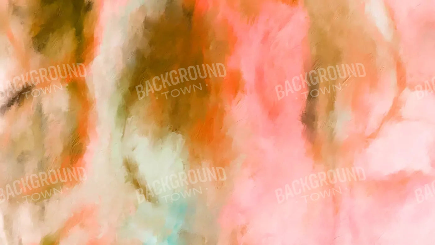 Pink Brown Abstraction 14X8 Ultracloth ( 168 X 96 Inch ) Backdrop