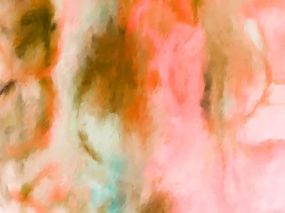 Pink Brown Abstraction 68X5 Fleece ( 80 X 60 Inch ) Backdrop