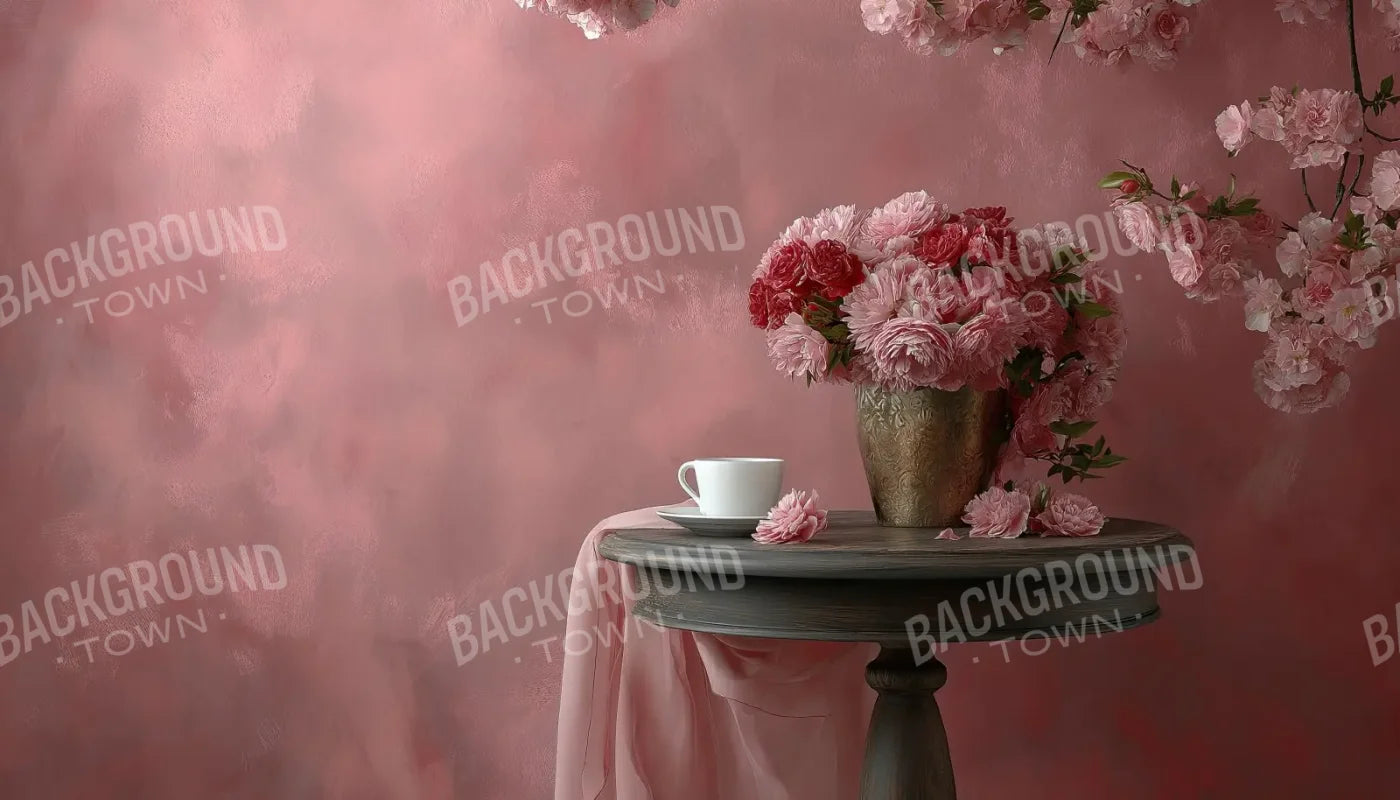 Pink Cafe 14’x8’ UltraCloth (168 x 96 inch) Backdrop