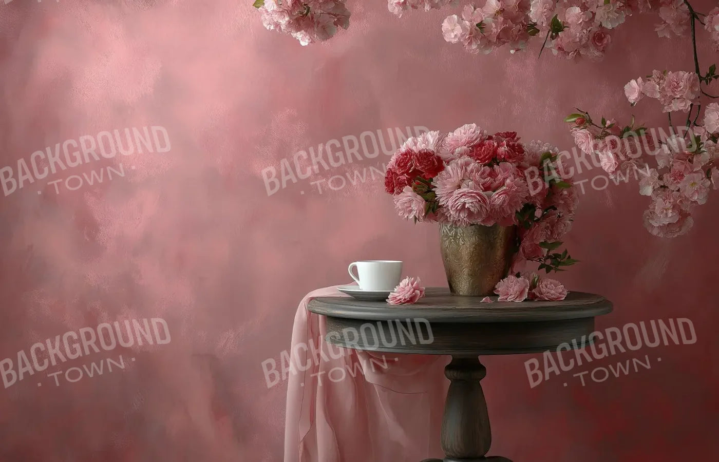 Pink Cafe 14’x9’ UltraCloth (168 x 108 inch) Backdrop
