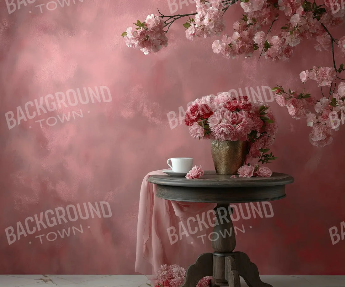 Pink Cafe 5’x4’2 Fleece (60 x 50 inch) Backdrop