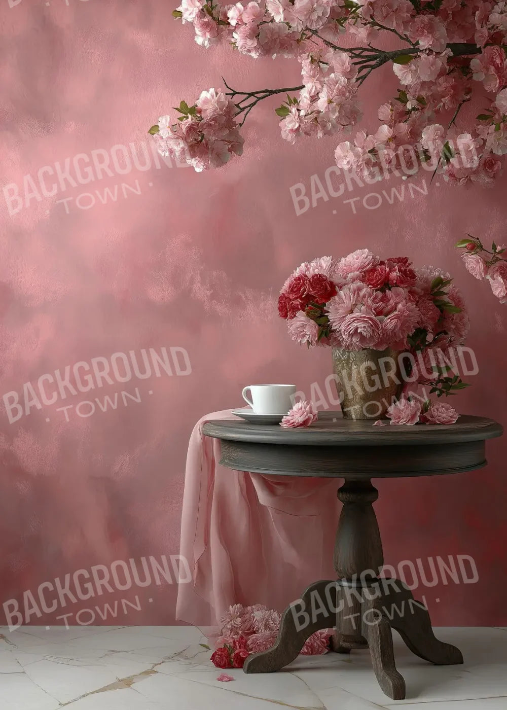 Pink Cafe 5’x7’ UltraCloth (60 x 84 inch) Backdrop