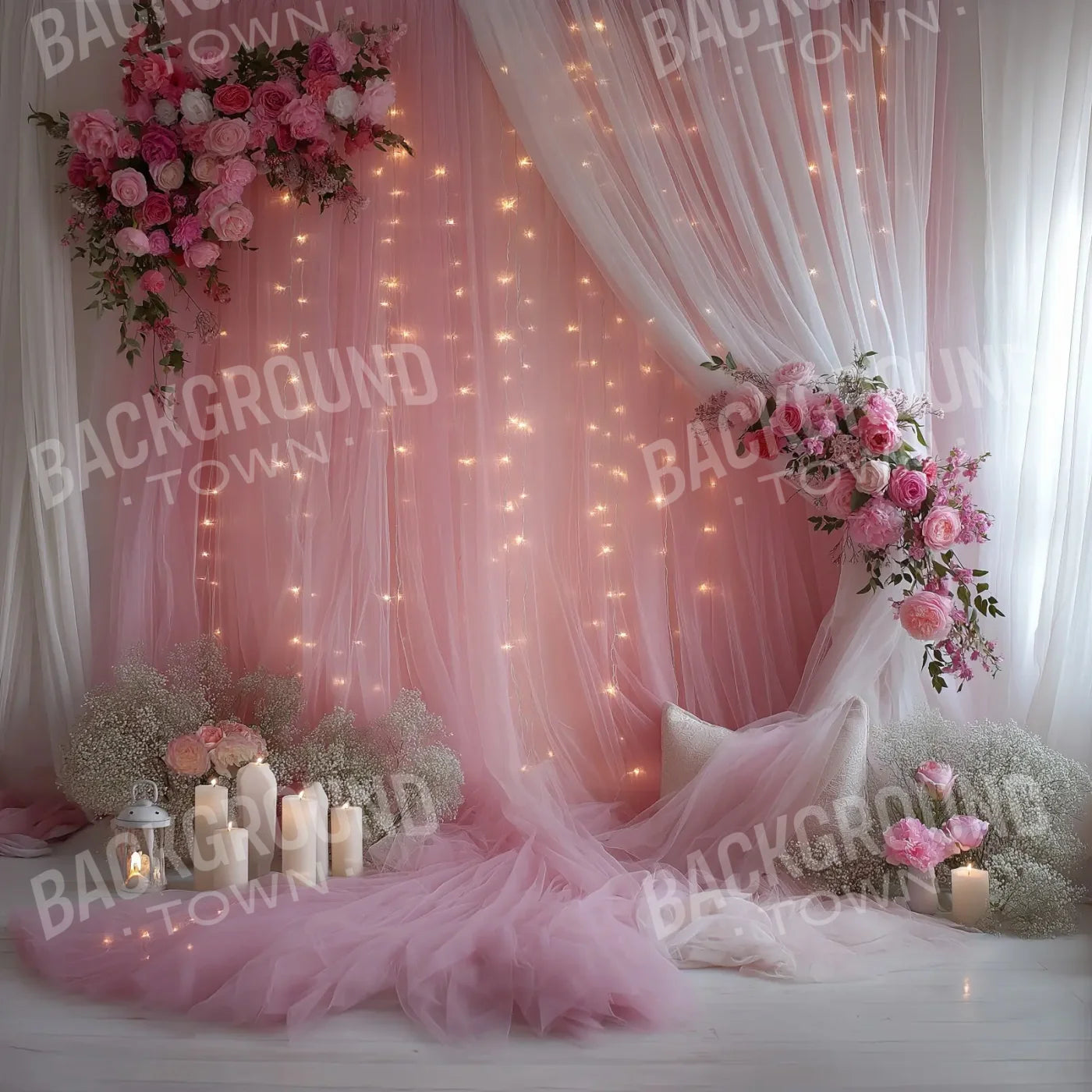 Pink Canopy 10’x10’ UltraCloth (120 x 120 inch) Backdrop