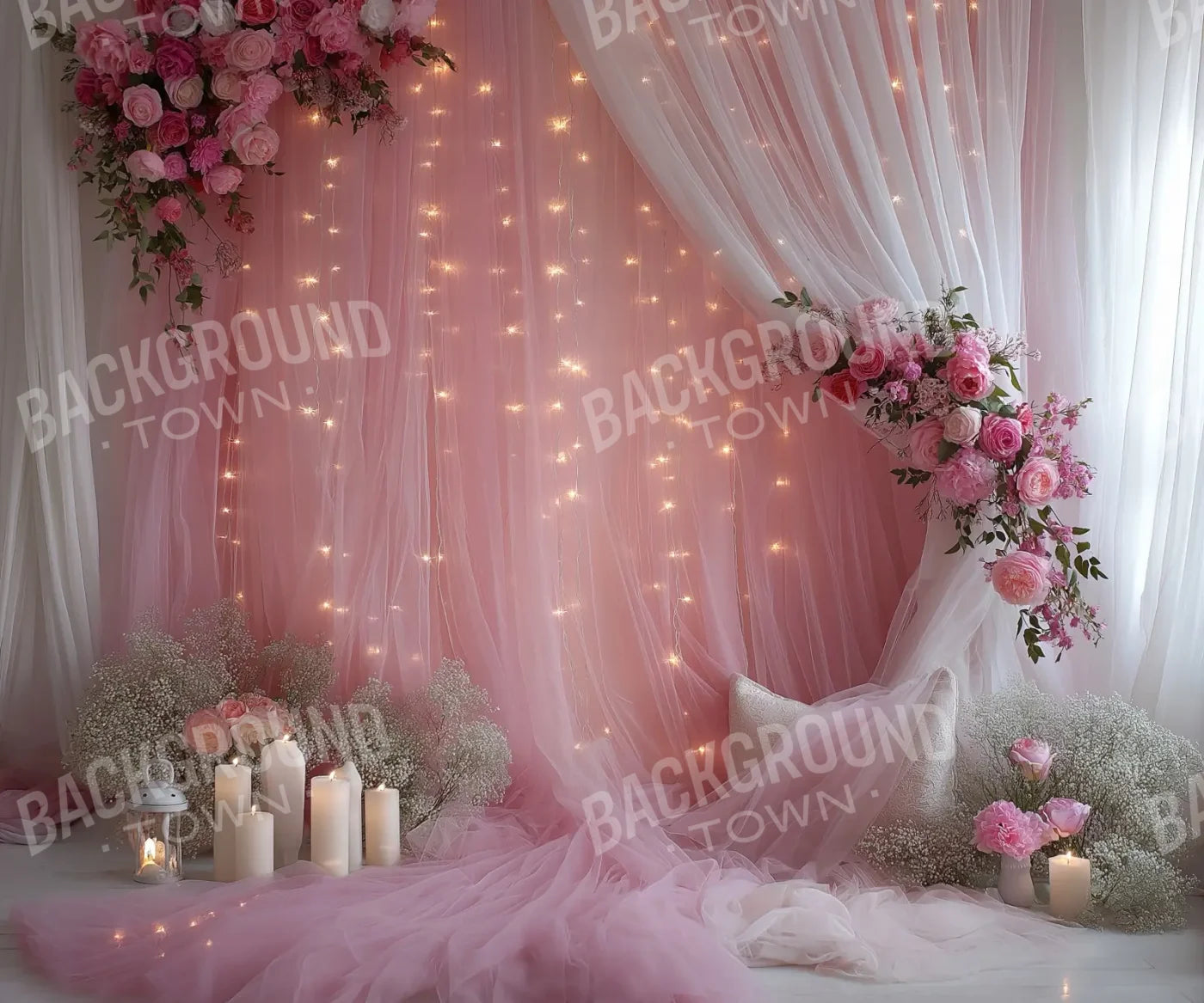 Pink Canopy 12’x10’ UltraCloth (144 x 120 inch) Backdrop
