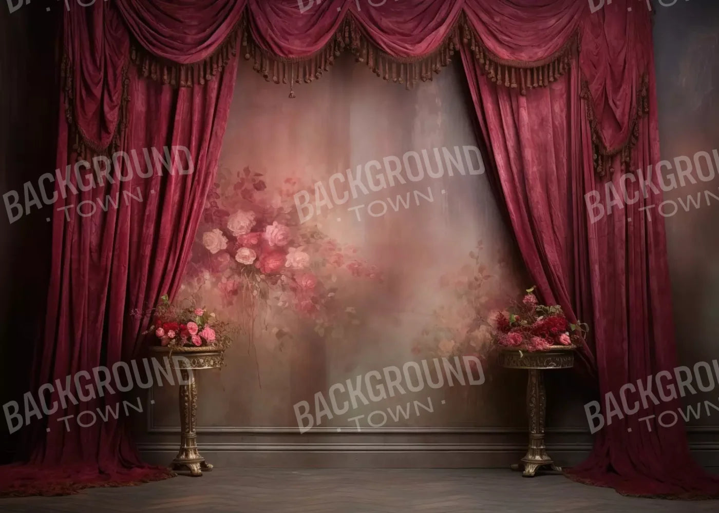 Pink Curtain Call 7X5 Ultracloth ( 84 X 60 Inch ) Backdrop