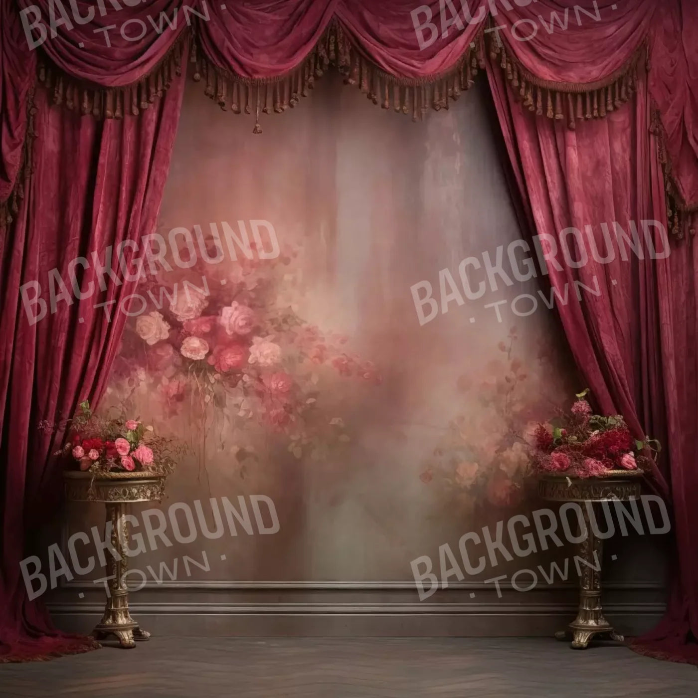Pink Curtain Call 8X8 Fleece ( 96 X Inch ) Backdrop