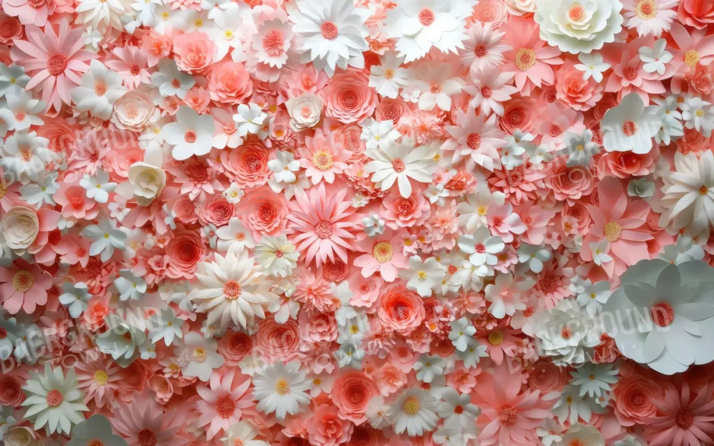 Pink Daisies 16’x10’ UltraCloth (192 x 120 inch) Backdrop