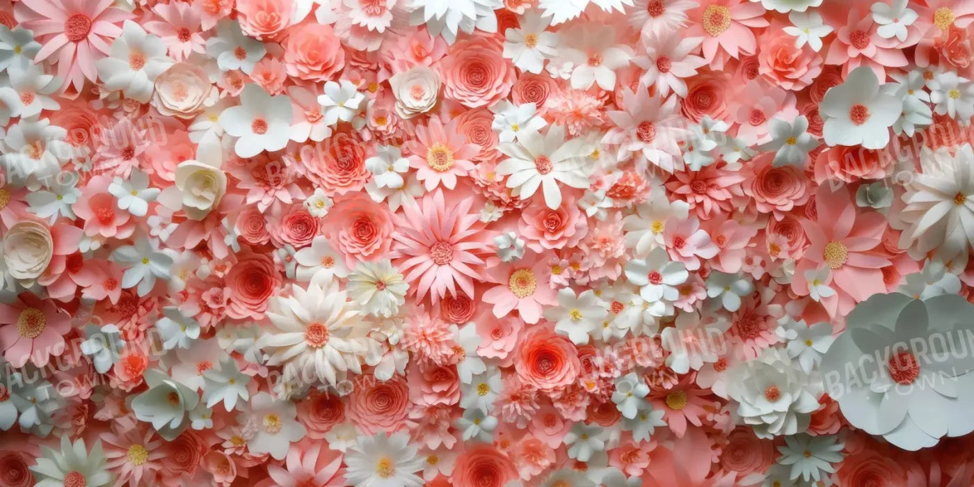 Pink Daisies 20’x10’ UltraCloth (240 x 120 inch) Backdrop